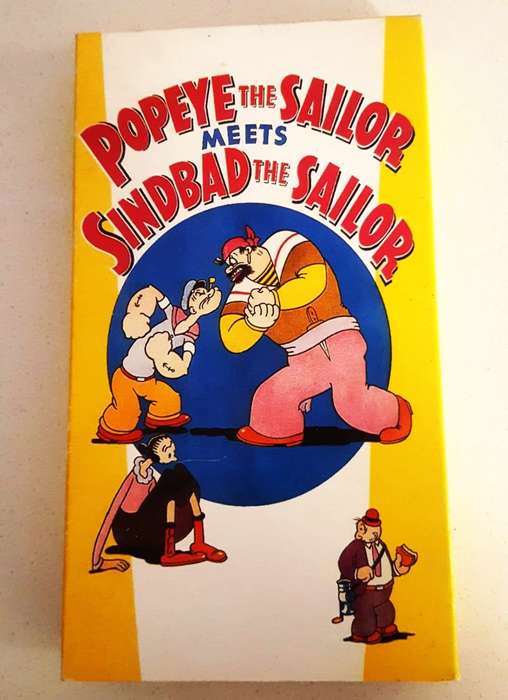 Popeye the Sailor Meets Sindbad the Sailor - Cartoon VHS Video Tape