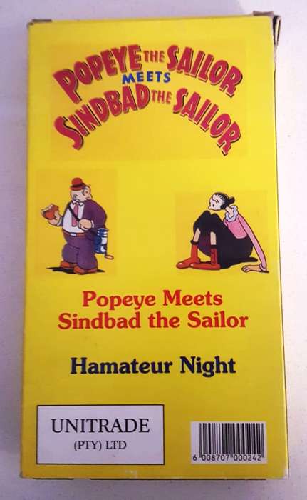 Popeye the Sailor Meets Sindbad the Sailor - Cartoon VHS Video Tape
