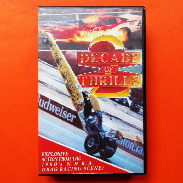 Decade of Thrills 2 - Drag Racing VHS Video Tape (1991)