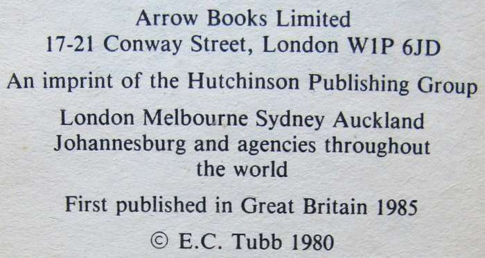 World of Promise by E.C. Tubb - Science Fiction Novel (1985)