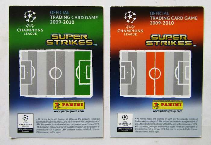 Lot of 16 Panini Super Strikes Football Trading Cards from 2009-2010