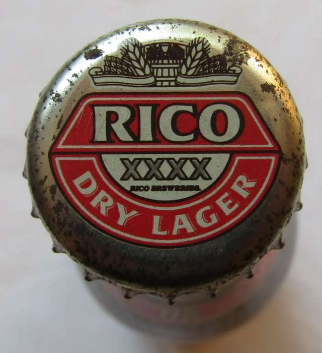 Old Rico Dry Lager 375ml Beer Bottle with Cap