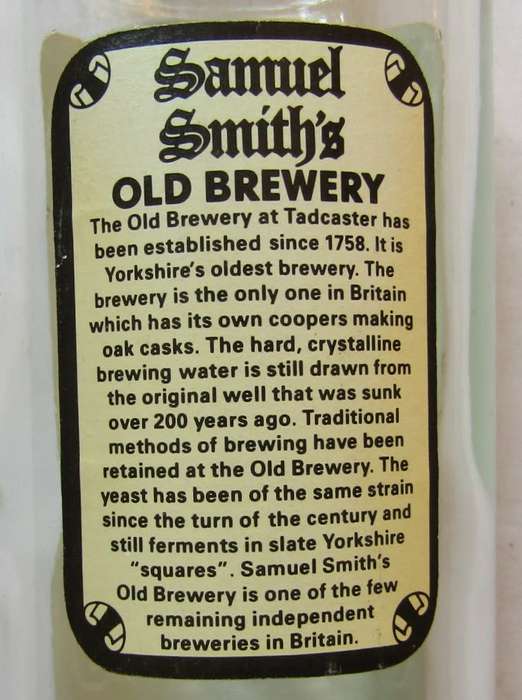 Old Samuel Smith`s Pale Ale 33cl Beer Bottle with Cap