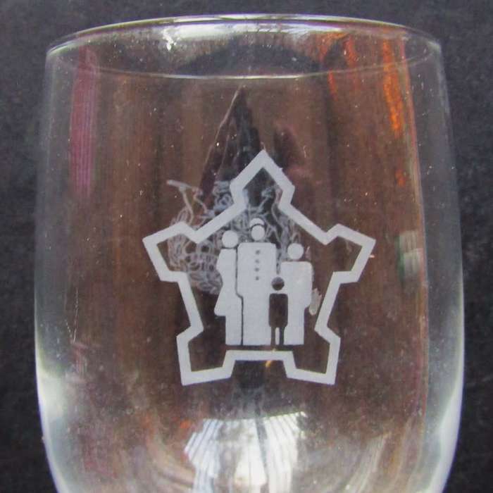 Old SADF Wine Glass