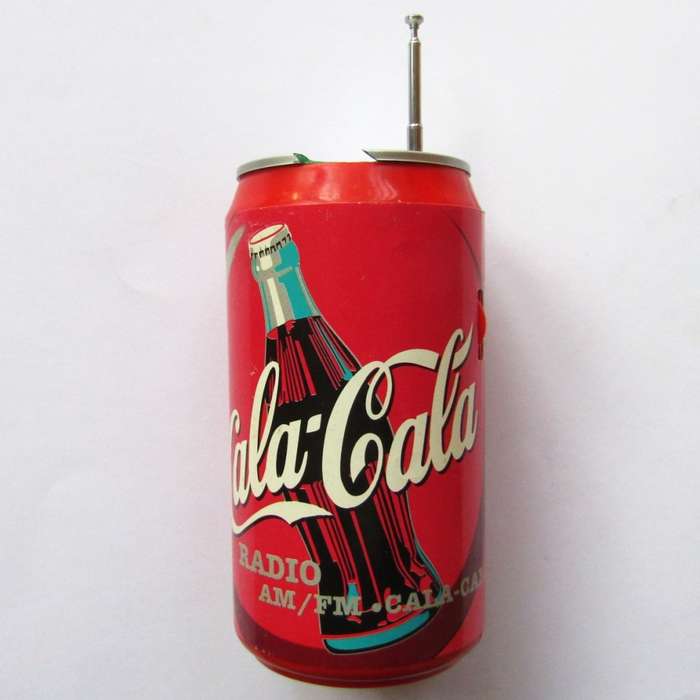 Old Coca Cola Can Shaped AM/FM Radio