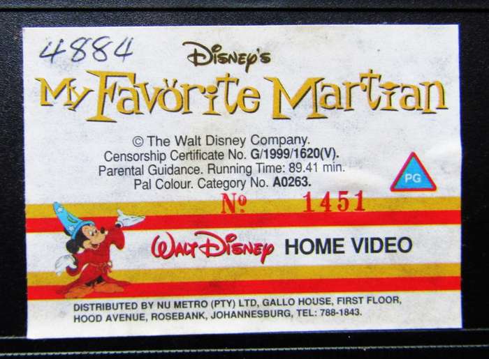 My Favorite Martian - Walt Disney VHS Tape (1999)