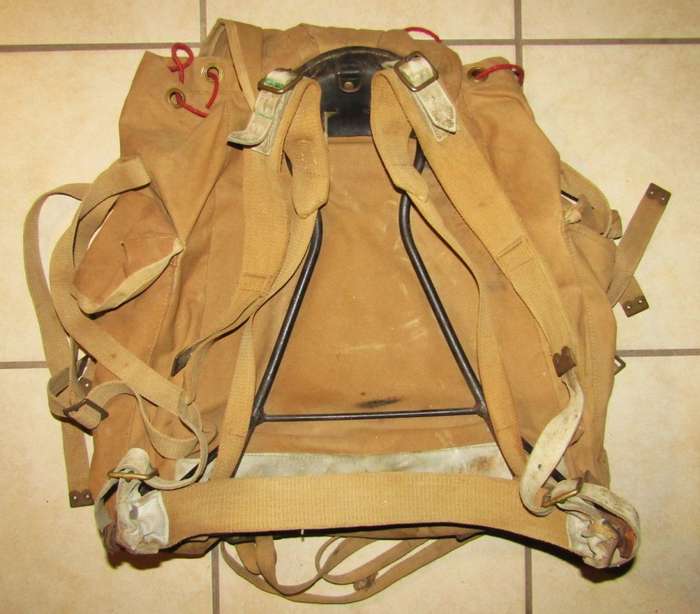 Old Military Ruck Sack with Metal Frame