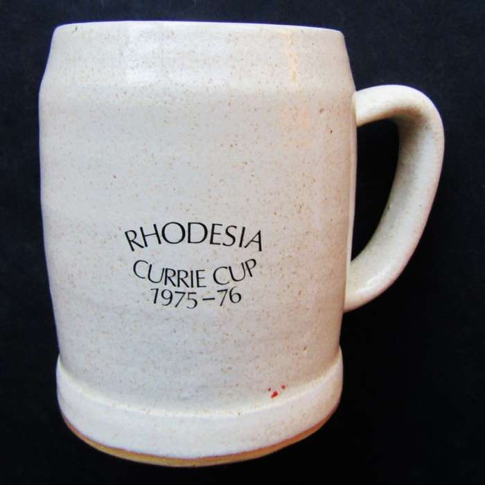 1976 Rhodesia Currie Cup Rugby Beer Mug