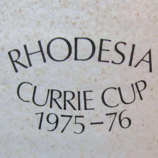 1976 Rhodesia Currie Cup Rugby Beer Mug