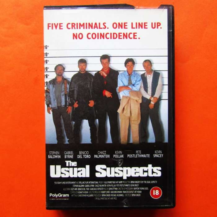 The Usual Suspects - Kevin Spacey - Movie VHS Tape (1995)