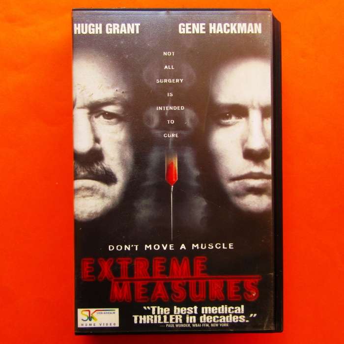 Extreme Measures - Hugh Grant - Movie VHS Tape (1996)