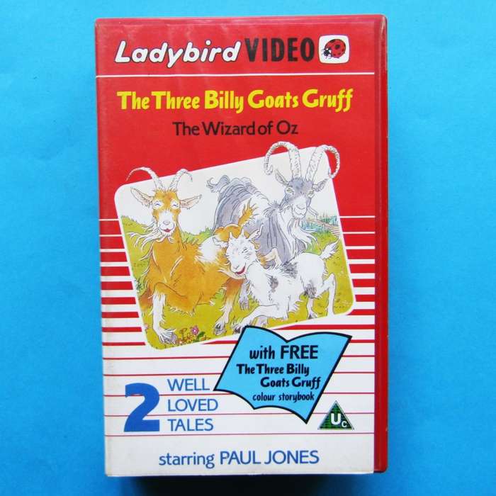 The Three Billy Goats Gruff - Ladybird VHS Video Tape (1989)