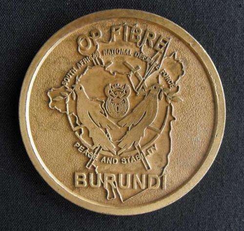 SANDF OP FIBRE BURUNDI MEDAL