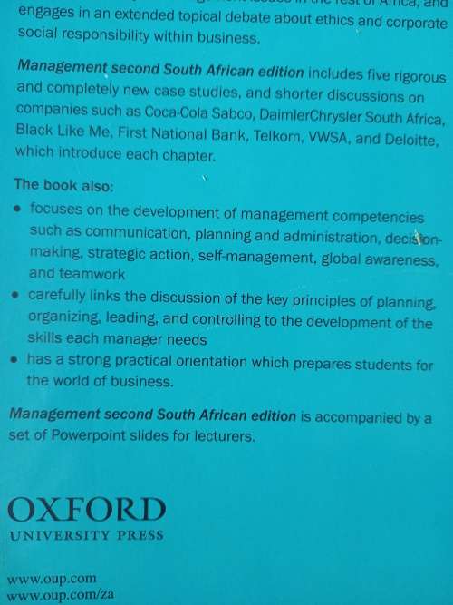Management - South African Edition (Paperback, 2nd edition) Gavin Staude