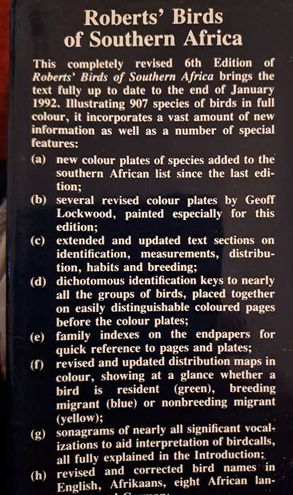 Roberts` Birds of Southern Africa-6th Edition-Maclean, Gordon Lindsay