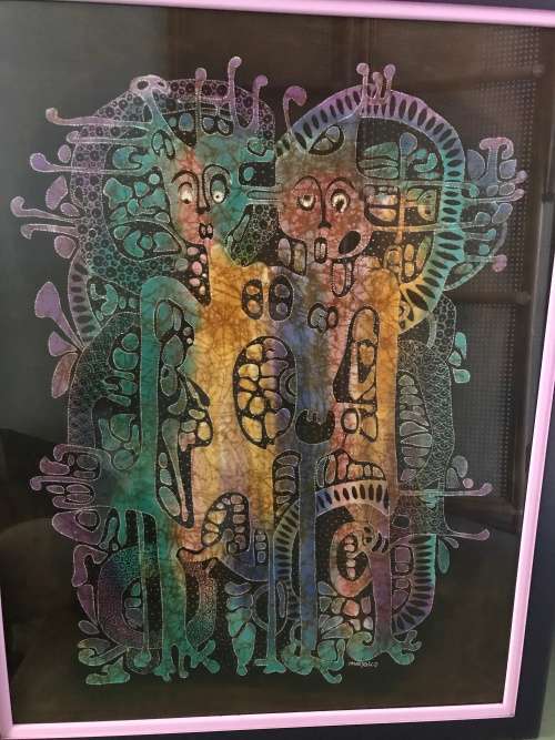 Large Framed Batik by Murjoko