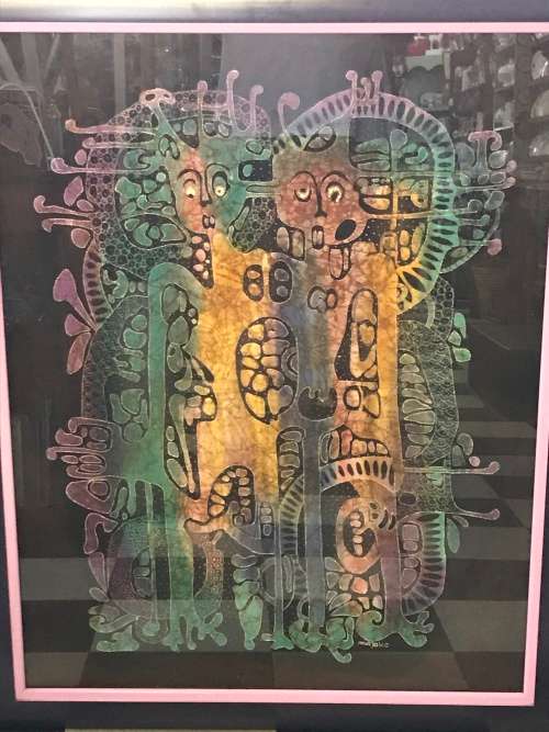 Large Framed Batik by Murjoko