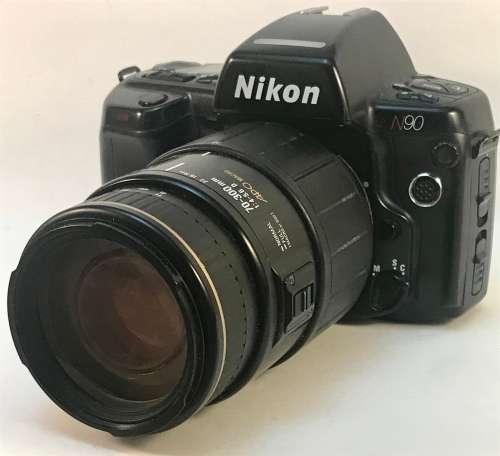 Vintage Nikon N90 35mm SLR Camera with Sigma 70-300mm Not Working