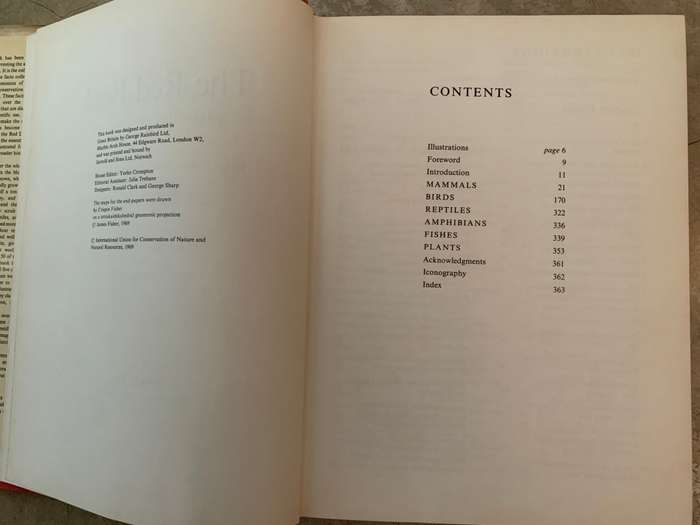 The Red Book: Wildlife in Danger