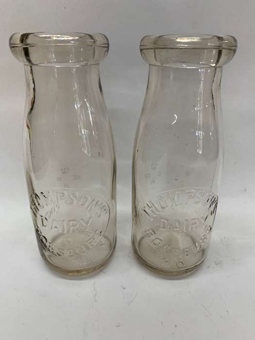 Thompsons Dairy Boksburg Half Pint Milk Bottles