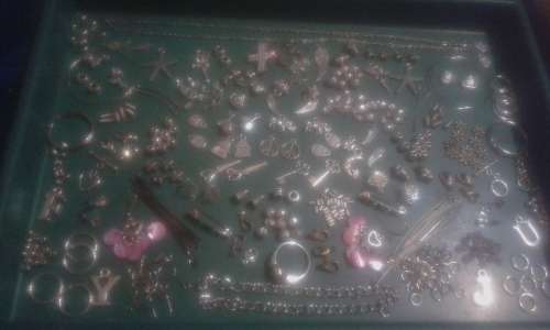 metal mix(75pkts) for all on photo:.chain,bracelet chain,charms,findings,beads..