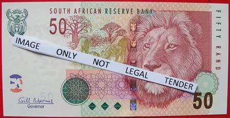 Gill Marcus - 2 X R50.00  notes - Serial No's AC8604188C to AC8604189C: . See photo's