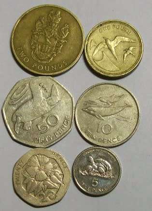Small collection of St Helena coins.See discription below.