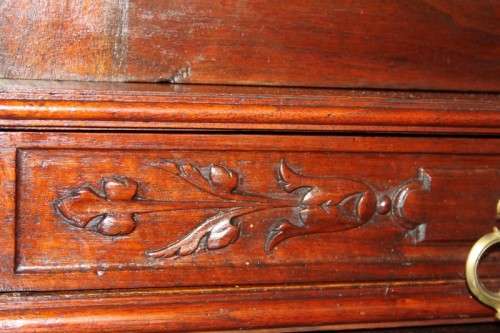 A MAGNIFICENT ANTIQUE FRENCH RENAISSANCE REVIVAL WALNUT "BUFFET-A-DEUX CORPUS" CABINET