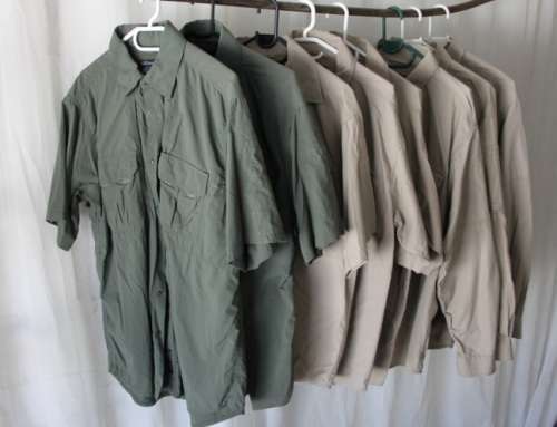 AN AWESOME COLLECTION OF 8x ORIGINAL "5.11 TACTICAL SERIES" MEN'S MILITARY STYLE SHIRTS bid/shirt
