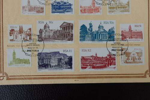 A South African (1982) ''Fourth Definitive Series'' sheet w/ stamps