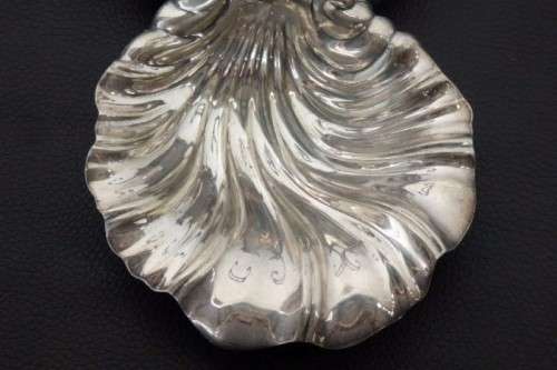 An incredible antique Art Nouveau silver plated double-dish entree server w/ twined grapevine detail