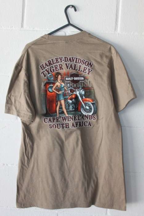 A wonderful authentic Harley Davidson Cape Winelands branded printed t-shirt in superb condition