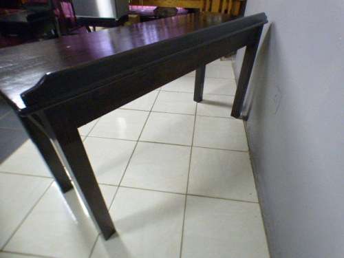 Spectacular wood buffet console/hall table with three spacious drawers in remarkable condition