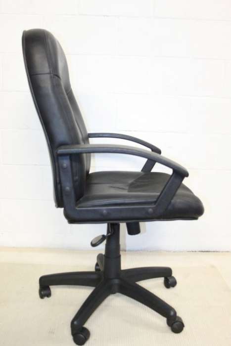 A comfortable faux-leather swivel office/ desk chair - would be ideal for home study