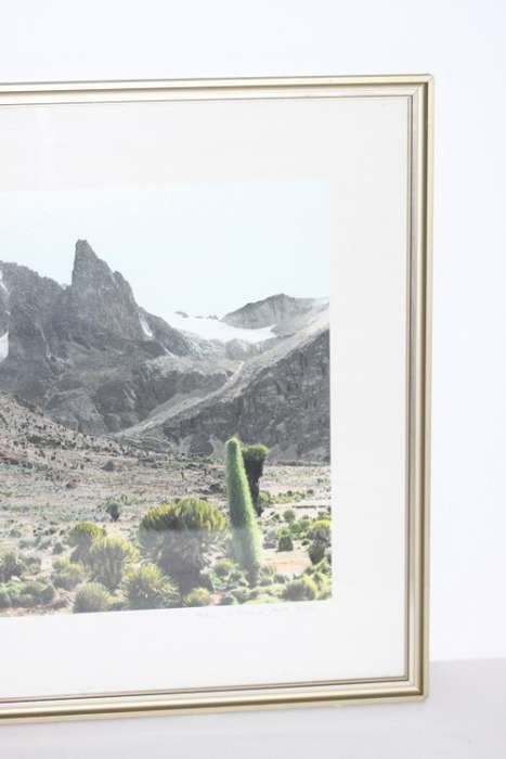 Fantastic framed colour photograph of Mt Kenya by Arthur H. Firmin who summited Batian Peak RS17Sale