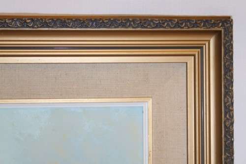 An original Jacobi oil on board painting of African Aloe in the mountains of Northern Transvaal