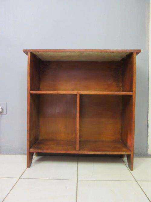 Lovely stylish wooden book case with three compartments - great in a study, reading room! RS17Sale