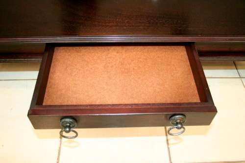 A beautifully made LARGE Indonesian Teak centre coffee table with gorgeous classic lines & a drawer
