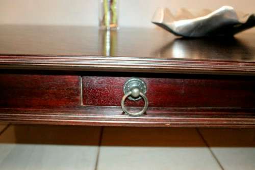 A beautifully made LARGE Indonesian Teak centre coffee table with gorgeous classic lines & a drawer