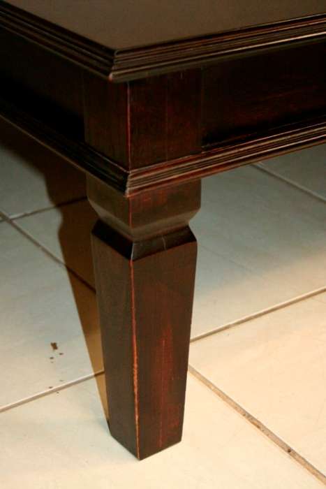 A beautifully made LARGE Indonesian Teak centre coffee table with gorgeous classic lines & a drawer