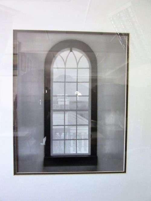 **RS17** A (large) black and white photograph of a "window" in a complimentary broad-border frame