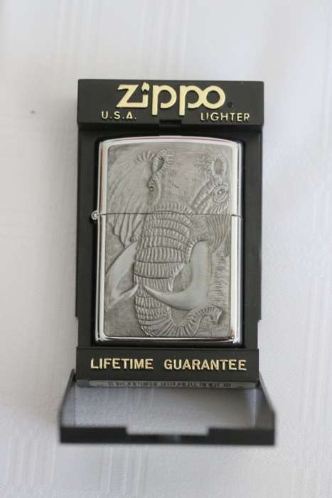 An amazing c1996 original Zippo limited edition Barrett Smythe "Elephant" lighter in a box