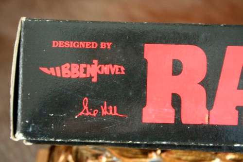 A HUGE original 1988 Rambo III Bowie knife in its original box with the sheath and certificate