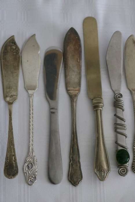 Awesome collection of 13x assorted vintage speciality knives incl. pate, butter, cheese - RS17Sale