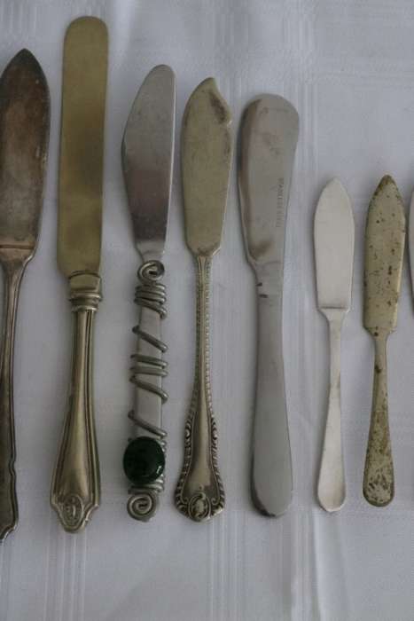 Awesome collection of 13x assorted vintage speciality knives incl. pate, butter, cheese - RS17Sale