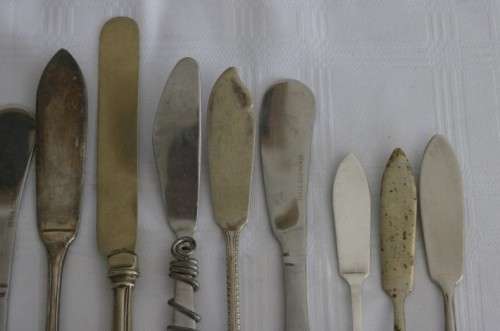 Awesome collection of 13x assorted vintage speciality knives incl. pate, butter, cheese - RS17Sale