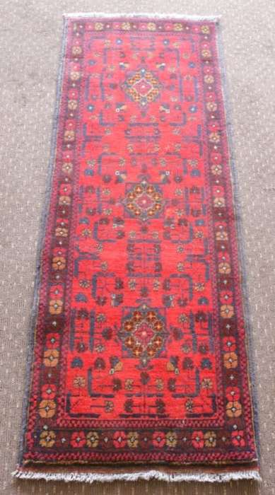 An incredible and beautifully made (154cm x 54cm) Pakistani Bokhara carpet in beautiful condition