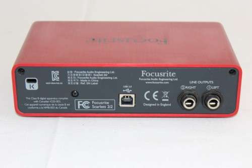 An extremely versatile Focusrite Scarlett 2i2 Gen 2 USB Audio Interface - perfect condition, in box!
