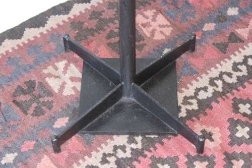 **RS17** Aluminium-topped circular outdoor table on heavy iron base; price per table - 4x available