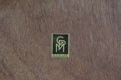 **RS17_Clearance** Vintage "G.P Milne" Imbuia brass handled 4-drawer ball & claw chest of drawers